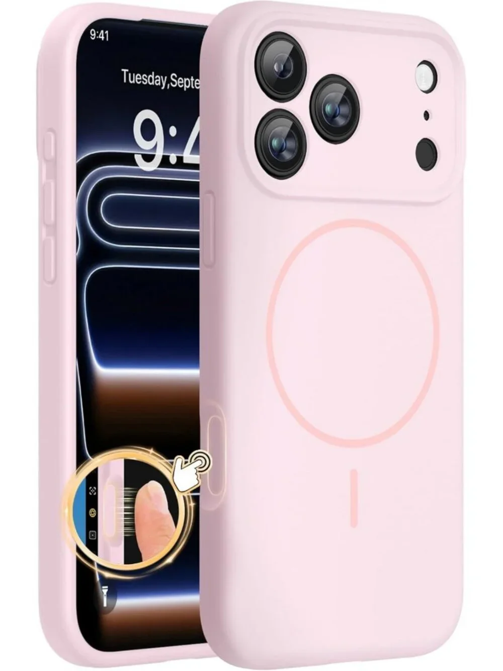 Magnetic iPhone 17 Pro Max Case - Shockproof, MagSafe Compatible, Silicone